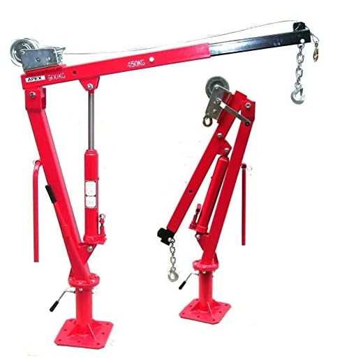 06157 - Gru da carico con verricello a fune, gru di sollevamento AWZ, portata massima 900 kg, 0,9 t