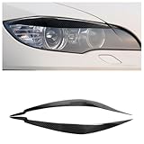 For BMW X6 X6M E71 2008-2014 Carbon Fiber Headlights Eyelids Eyebrows Cover
