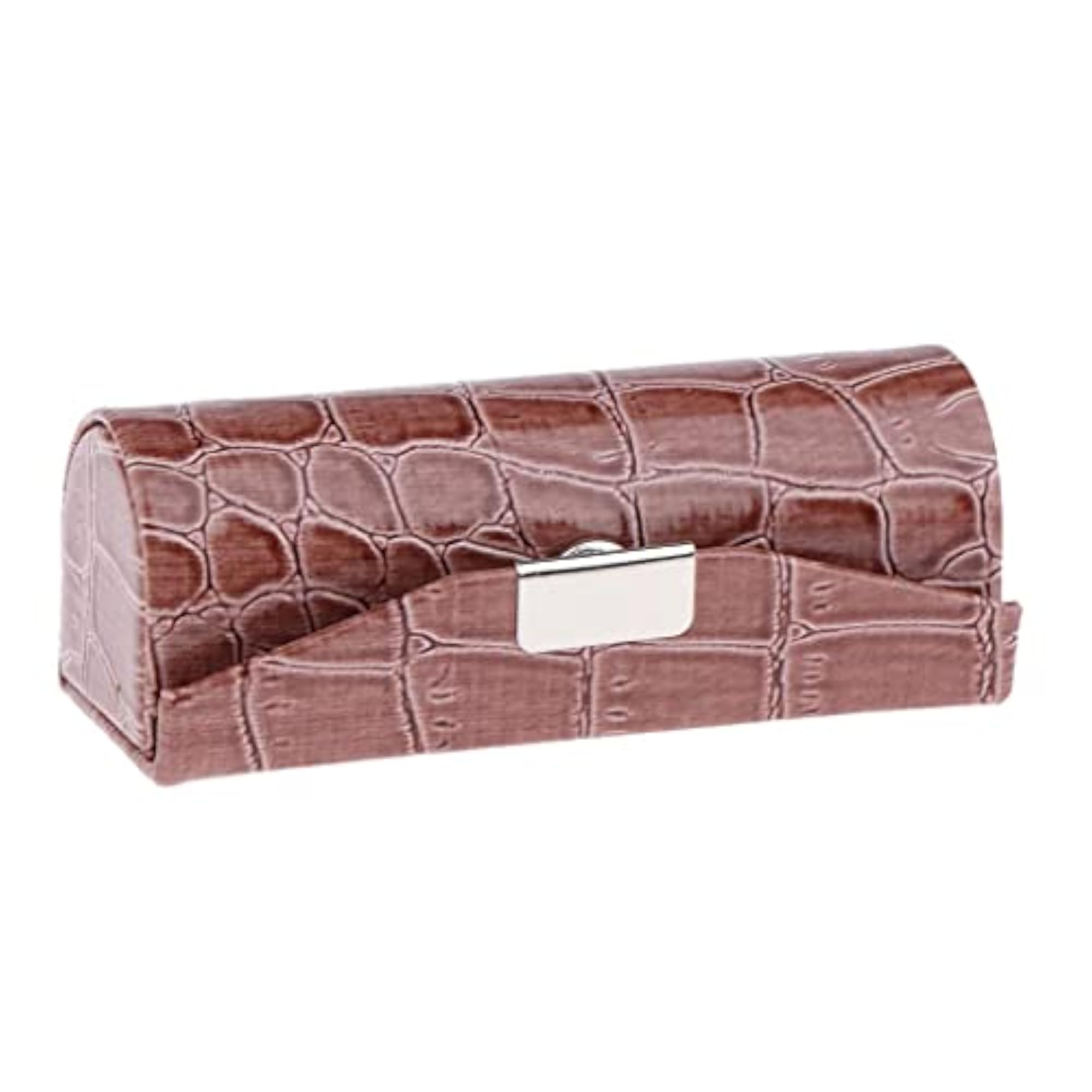 2 Colors Women PU Leather Lipstick Case with Mirror