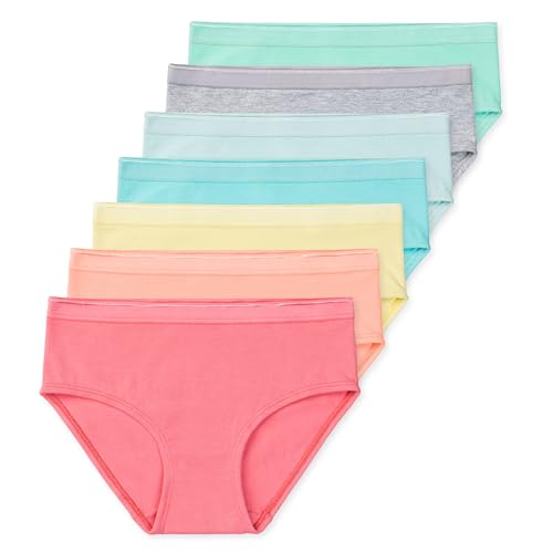 Lucky & Me | Jamie Performance Girls Briefs | Children's Underwear | 7 pack (4-5T, Sorbet)