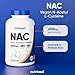 Nutricost N-Acetyl L-Cysteine (NAC) 600mg, 180 Capsules - Non-GMO, Gluten Free
