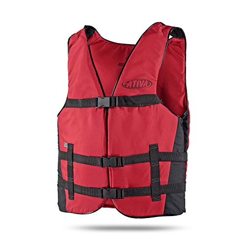 Colete Flutuador Canoa Adulto - Vermelho - 100Kg