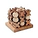 SiamMandalay Wooden 3D XO Tic Tac Toe XOXO: Handmade Wooden Game for Adults from with SM Gift Box(Pictured)…