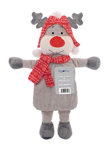 Calentador de invierno novedad divertida botella de agua caliente 1L Reindeer