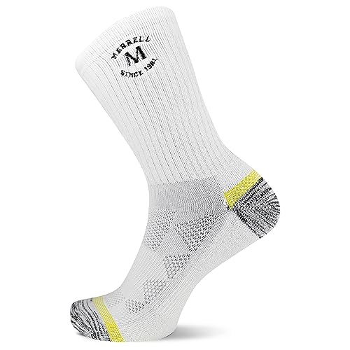 Image of Merrell Men's and Women's MOAB Hiking Midweight Cushion Socks - Unisex Coolmax Moisture Management and Arch Support