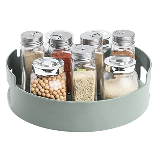 Xiaomoyu Plateau Tournant Épices, Rangement Organisateur Antidérapant Plateau Tournant Placard Cuisine, Porte Epices Rotative pour Placard, Réfrigérateur, Épices Cover