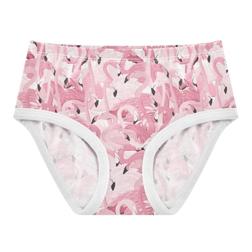Girls' Underwear Pink Flamingo Cotton Stretch Comfort Toddler Panties