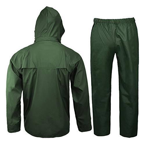 image for FWG Rain Jacket with Pants for Men Women Waterproof Foul Weather Gear 