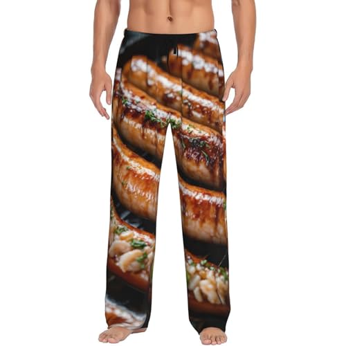 Pantalon de pyjama pour homme grand et grand EdWal imprimé Fast Food avec poches