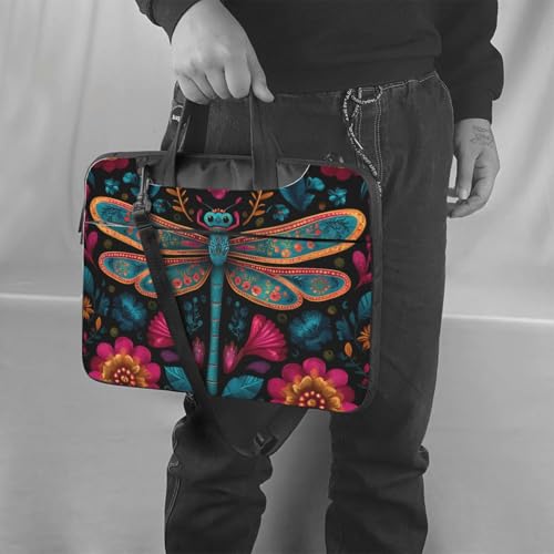 Bolso portátil impermeable con diseño florido para 13 pulgadas miniatura 2