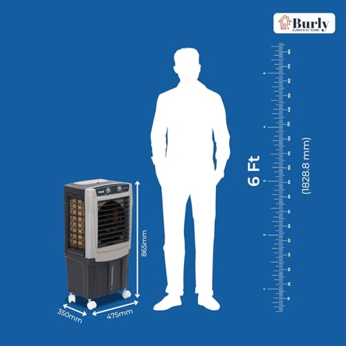 Image of BHABURLY | GLX 35 LTR | Personal Portable Cooler with Anti Bacterial Honeycomb | Highest Airthrow in Segment | Auto Swing | 3 Speed Control | Low Power Consumption | One Year Warranty
