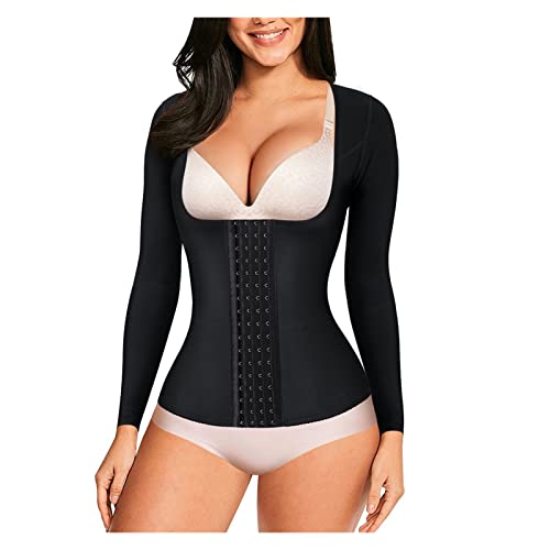 Taille Formateur Ventre Contrôle Shapewear Manches Compression Vêtement Lipo MOCHAMIK 3XL