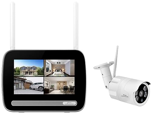 Stabo Elektronik Stabo multifon Security V 51136 - Kit de vigilancia por Radio (1 cámara, 2304 x 1296 píxeles, 2,4 GHz), Multicolor