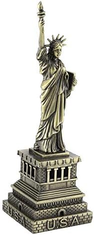 Metal Statue of Liberty, Statue of Liberty Model, Decorative Crafted Statue of Liberty Copper American New York Figurine Souvenirs Home Decoration Metal Gifts(H: 15CM)