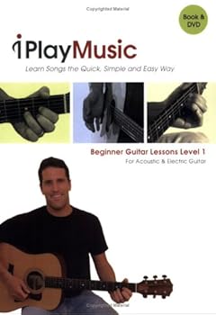 Paperback Beginner Guitar Lessons, Level 1: For Acoustic & Electric Guitar (Book & DVD) Book