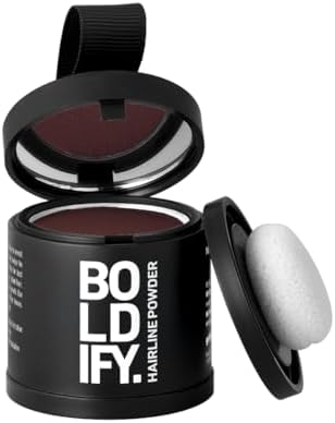 Boldify Hairline Powder, Root Touch Up Hair Color Dark Auburn 10g