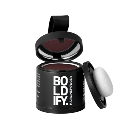 Boldify Hairline Powder, Root Touch Up Hair Color Dark Auburn 10g
