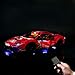 Produktbild EDCAA LED-Leuchtkit für Technic Ferrari 488 GTE AF Corse # 51 Supersportwagen Exklusives SammlermodellKompatibel mit Lego 42125 (Nicht im Lieferumfang enthalten)