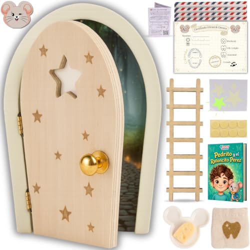 HOMYKIDS® Puerta Ratoncito Perez Magica | Abre y BRILLA | Cuento GRATIS | Certificados | Puerta Raton Perez Casita Ratoncito Perez | Idea Regalo Cajita Dientes (Natural, Ratón Pérez) HOMYKIDS® Puerta Ratoncito Perez Magica | Abre y BRILLA | Cuento GRATIS | Certificados | Puerta Raton Perez Casita Ratoncito Perez | Idea Regalo Cajita Dientes (Natural, Ratón Pérez)