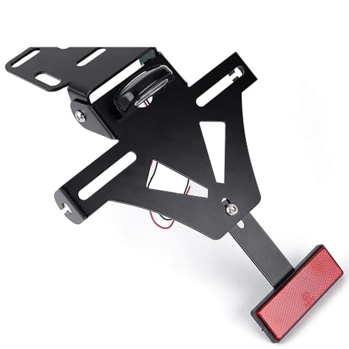 Soporte de matrícula trasera de alta resistencia para YZF R1 R6 con luz fija 2