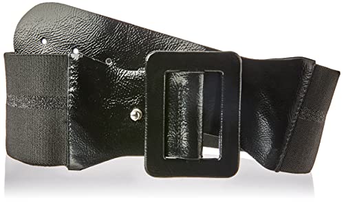 Cinto Cintura Largo Morena Rosa Encapado Com Textura femenino, Preto, G