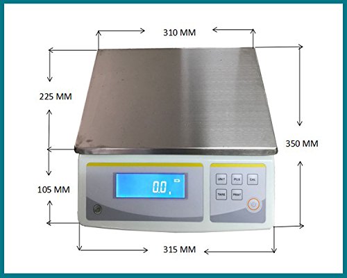 Cgoldenwall 30Kg 0.1G Large Range Scale Lab Professional Scale Electric Table Balance For Weighting Food/Experimental/Heavy Items #TOP2