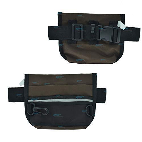 YNR Animal de Compagnie Friandise Pochette Chat Chien Entraînement Snack Sac Rangement Support Distributeur Casse-Croûte Jouets Boules Ceinture Réglable - Marron