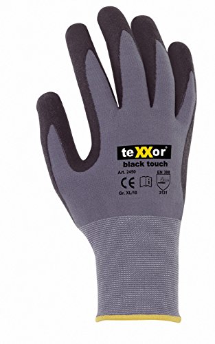 10 Pack BLACK Touch Guantes de trabajo, montaje Guantes