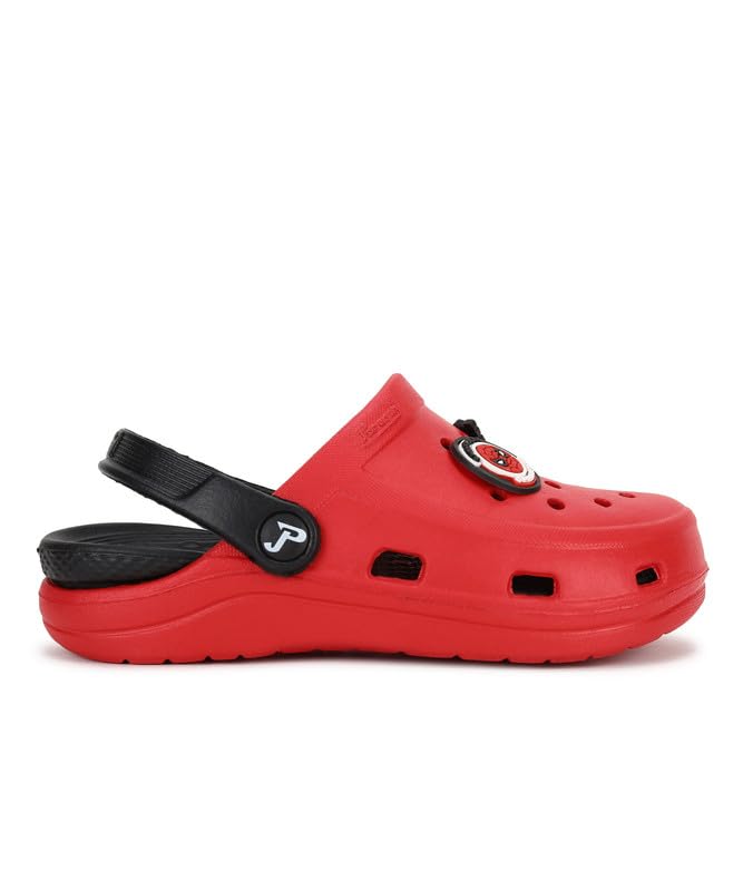 Image of PARAGON Marvel Spiderman EVMK8013K Kids' Casual Clogs | Stylish Clogs for Kids with Durable Sole, Cushioned Foot Support & Sturdy Build | Ideal for Outdoor Use