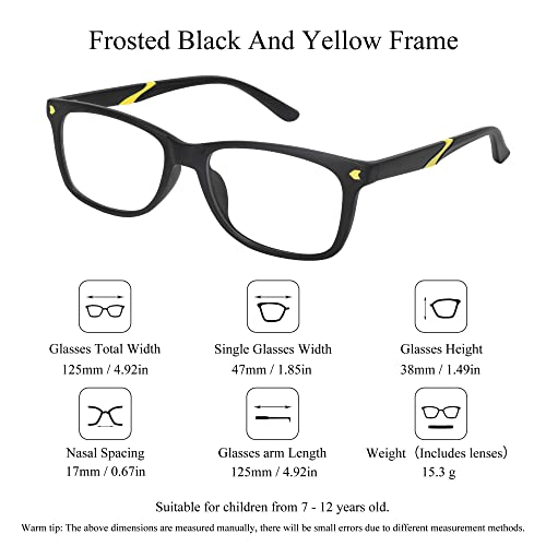 Image of SooGree Blue Light Glasses for Kids Blue Light Blocking Glasses for Teen Boys Girls,Computer Screen Gaming TV Phone