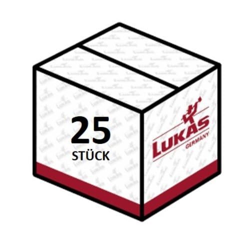 LUKAS-ERZETT 25 x dischi da taglio T41 per acciaio 125 x 2,5 mm dritti | per smerigliatrice angolare | A24R-BF - 13,5 x 14 x 9,5 cm