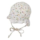 Lieferumfang: 1 Sterntaler Jungen Schirmmütze mit Nackenschutz und Bindebändern, Alter: 12-18 Monate, Größe: 49, Farbe: Beige (Ecru), Art.-Nr.: 1602134