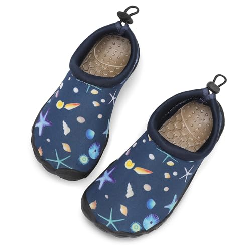 Image of Mishansha Kids Water Shoes Quick-Dry Wide Toe Box Non-Slip Barefoot Shoes Beach Pool Swim Shoes