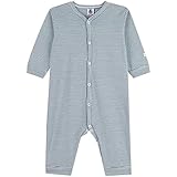 Petit Bateau Jungen A05H0 Fußloser Schlafanzug aus Baumwolle für Babys, Rover/Marshmallow, 24 Monate