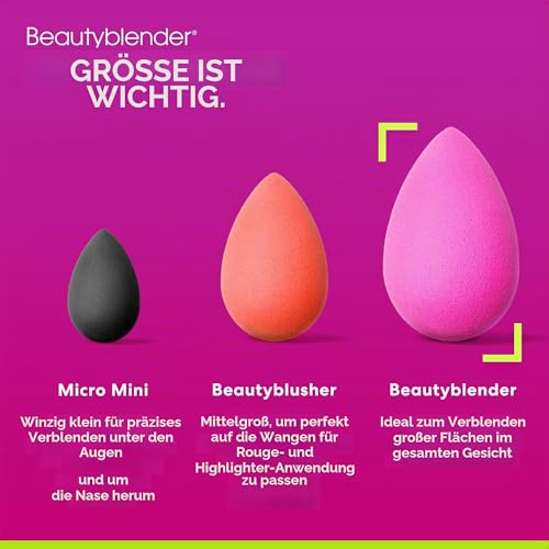 BeautyBlender Original Make up Ei Latexfrei Schwämmchen makellos für flüssige Grundierung Creme Puder, 1 stück