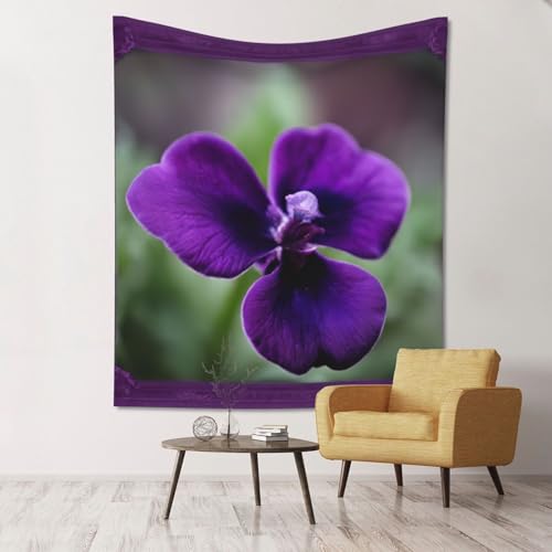 Tapisserie murale violette en velours SHuWeiD pour une chambre cocooning