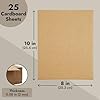 Juvale Corrugated Cardboard Sheets - 8 x 10.2 in, 2mm Thick E-Flute, Brown, 25 Pack - Flat Cardboard Sheets for Crafts & Mailing Inserts - Poster Board Backing & DIY Projects
