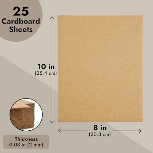 Juvale FSZLP 25 Pack Corrugated Cardboard Sheets thumb #3