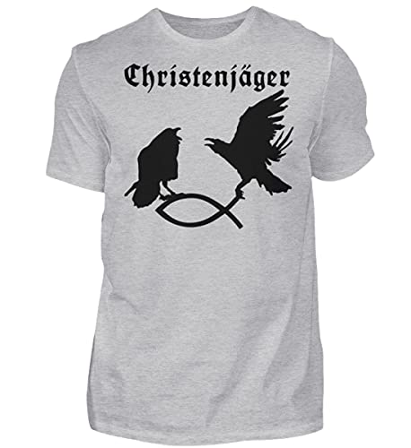 Hugin et Munin Odins Raben T-shirt gris homme XXL en coton