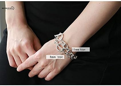 Amazon | [silver KYASYA]シルバー925 チェーンブレスレット マンテル