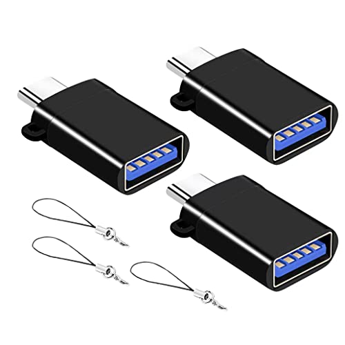 Adaptador USB C (3 uds), Adaptador USB C a USB 3.0, Adaptador USB C TOG Compatible con Dispositivos Tipo C como MacBook y teléfonos móviles Cover