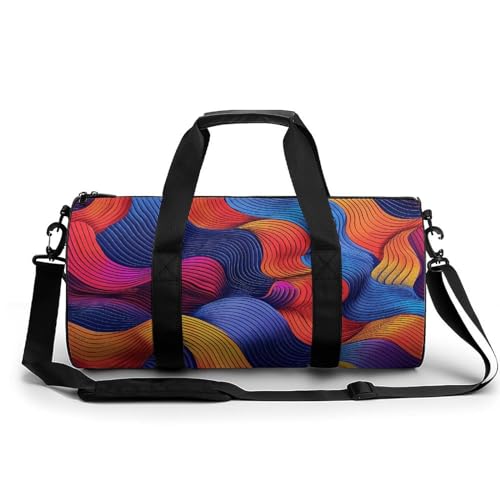 Sac de voyage toile dégradé blanc de 45 cm pour homme et femme