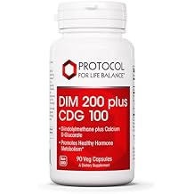 PROTOCOL FOR LIFE BALANCE DIM 200 Plus CDG - 200mg - Calcium & DIM Supplement - for Cleanse Detox & Hormone Metabolism - Calcium D Glucarate - Non-GMO & Kosher - 90 Veg Caps