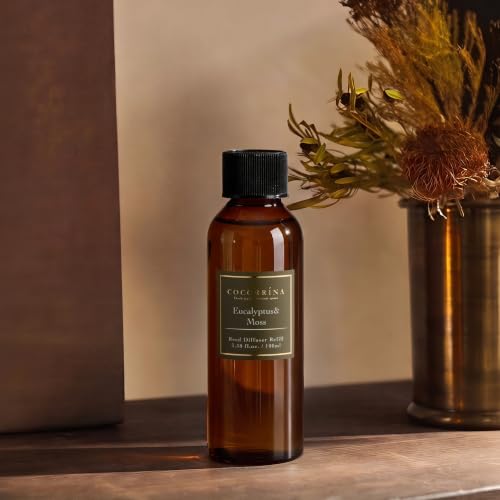 Image of COCORRINA Eucalyptus & Moss Reed Diffuser Refill, 3.38 fl oz, 6 Reeds
