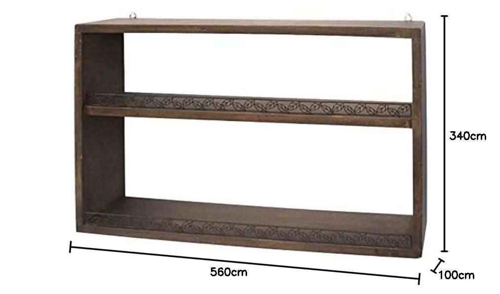 Amazon｜azi-azi ウッドシェルフ ハンドメイド 木製棚 2ステップ