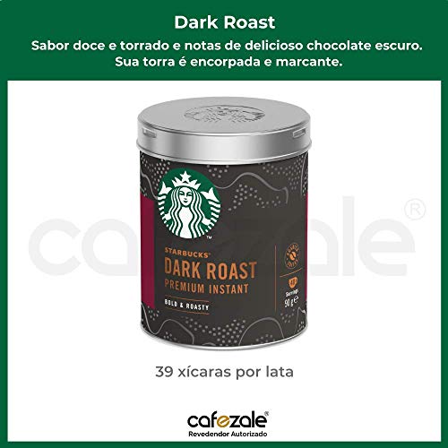 1 Lata de Café solúvel instantâneo, Dark Roast, Starbucks