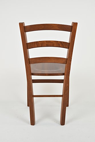 Miniatura 5 de T M C S Tommychairs - Set 4 Sillas Venice Para Cocina Y Comedor, Estructura En Madera De Haya Color Nuez Claro Y Asiento En Madera