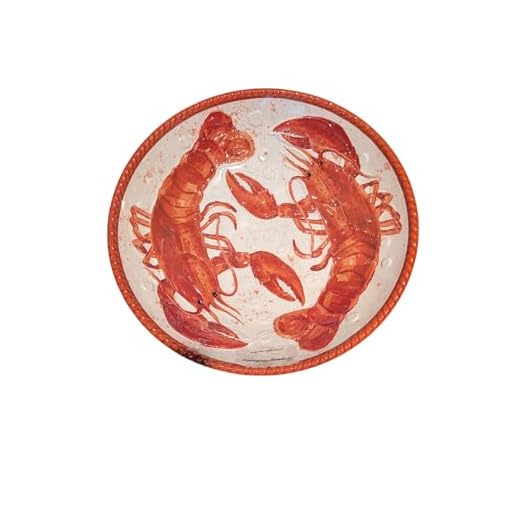 Melamine Twin Lobster Serving Bowl