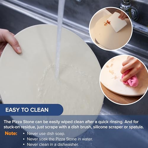 image for Nuwave Pizza Stone for Oven and Grill, Durable and Safe Baking Stone f