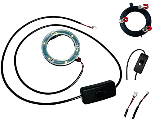 Spindle Light For Cnc Milling Machine, Waterproof Magnetic Led Work Lights 12V Engraving Machine Magnetic Ring Spindle Lamp, Vertical Light Source Without Shadow (80Mm) #TOP1